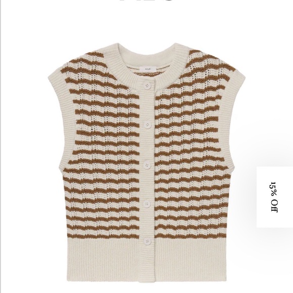 A.L.C. Margo Striped Knit Top